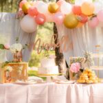 Arreglos florales con globos para bautizos en jardines: Ideas y consejos