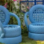 Ideas creativas para jardines con material reciclado: llantas reutilizadas
